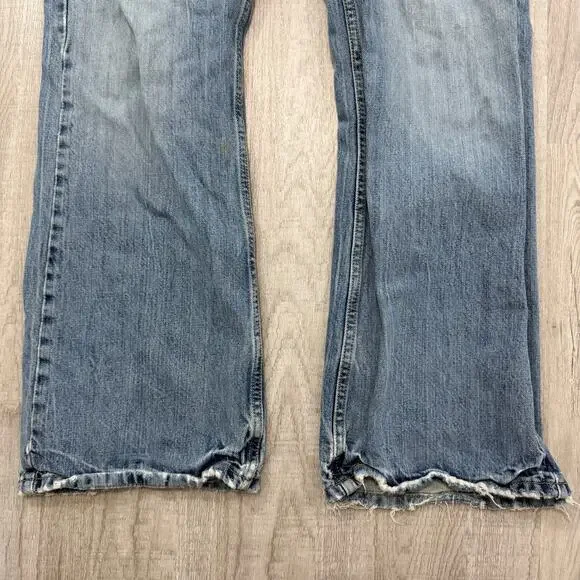 Vintage Levis 527 Low Boot Cut Jeans Men's 34x30 Blue Faded Cowboy Western y2k - Picture 4 of 16